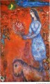 Bride with bouquet contemporary Marc Chagall